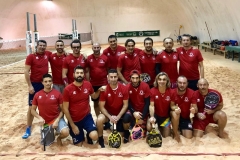 I partecipanti al 20° campionato di beach tennis maschile a Viserba