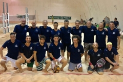 I partecipanti al girone A del campionato di beach tennis a Viserba