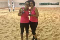 Gloria Mazzotti e Stefania Toracci, vincitrici del 14° campionato femminile al Tennis Viserba