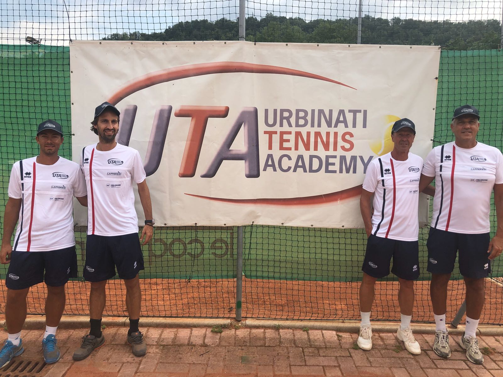 Il nuovo staff tecnico dell'Urbinati Tennis Academy: direttore è Roberto Perticarà