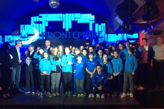 Il folto gruppo del Tennis Club Riccione