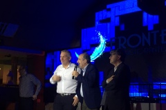 Gilberto Fantini, presidente FIT Emilia Romagna, il tecnico Omar Urbinati e Alessandro Giuliani
