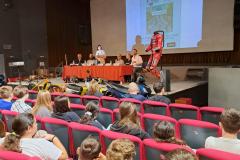 Un momento dell'incontro "La sicurezza sulle strade e delle strade" a Misano