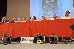 Il tavolo dei relatori all'incontro "La sicurezza sulle strade e delle strade" a Misano