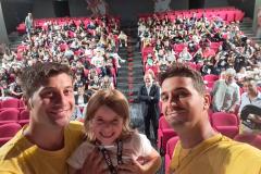 Selfie finale all'incontro "La sicurezza sulle strade e delle strade" a Misano Adriatico