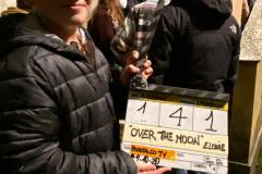 Il riminese Luca Lorenzi sul set per il video "Over the Moon" di Elodie
