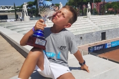 Dennis Spircu felice al Foro Italico