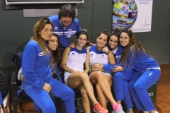 La squadra del Tennis Club Faenza con il capitano Mirko Sangiorgi