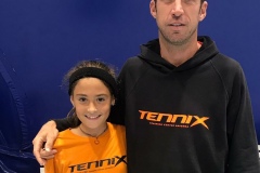 Ambra Tommasi con il tecnico Mattia Amadori (Tennix Aquae)