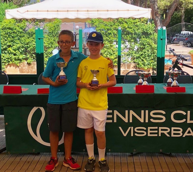 Foto premiazione Under 10 maschile da sinistra Federico Baldinini ed Emanuele Ascani-12-8