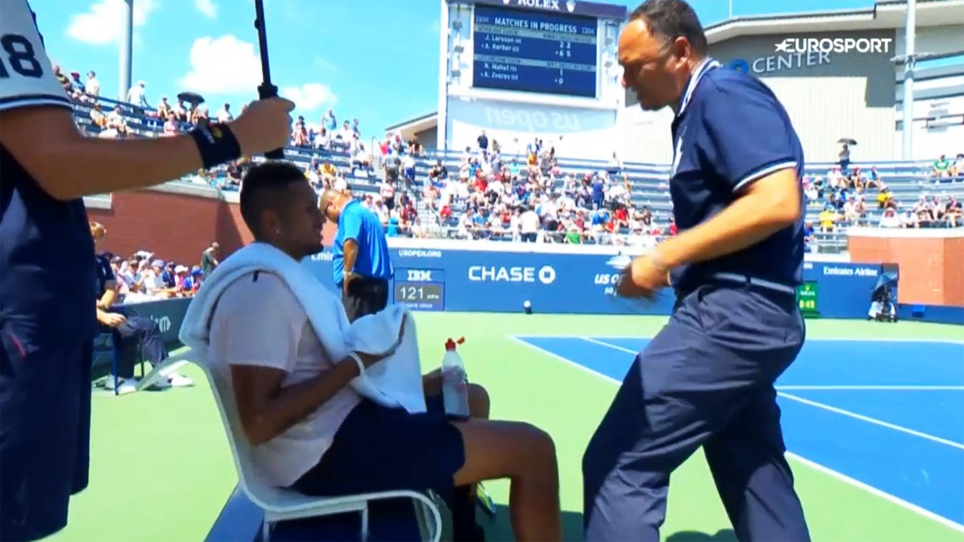 Lahyani “motivatore” di Kyrgios agli US Open: scoppia il caso