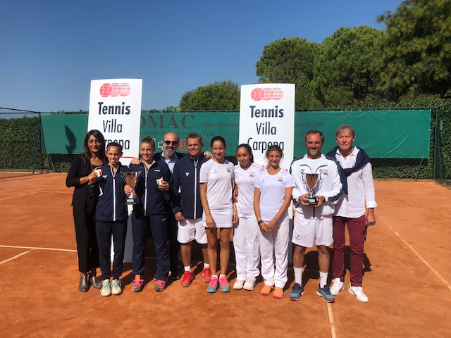 Per Tc Riccione e Villa Carpena 2° posto nei Tricolori giovanili a squadre