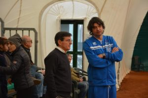 Tennis Club Faenza: Mirko Sangiorgi con il presidente Carlo Zoli