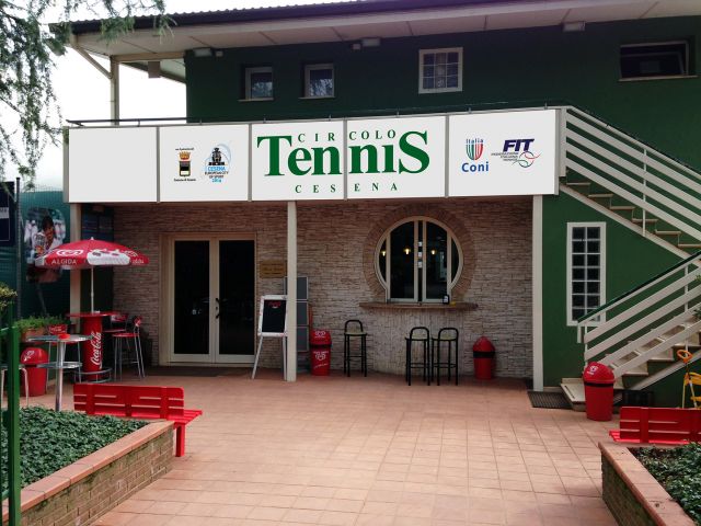 L'ingresso del Circolo Tennis Cesena