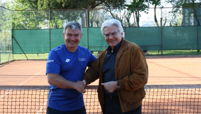 Cesare Guiotto con Angelo Montanari, titolare della So.Na.D