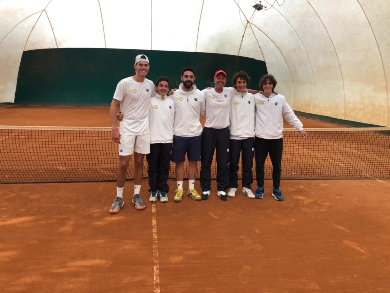La squadra di serie D1 maschile del Circolo Tennis Zavaglia Ravenna