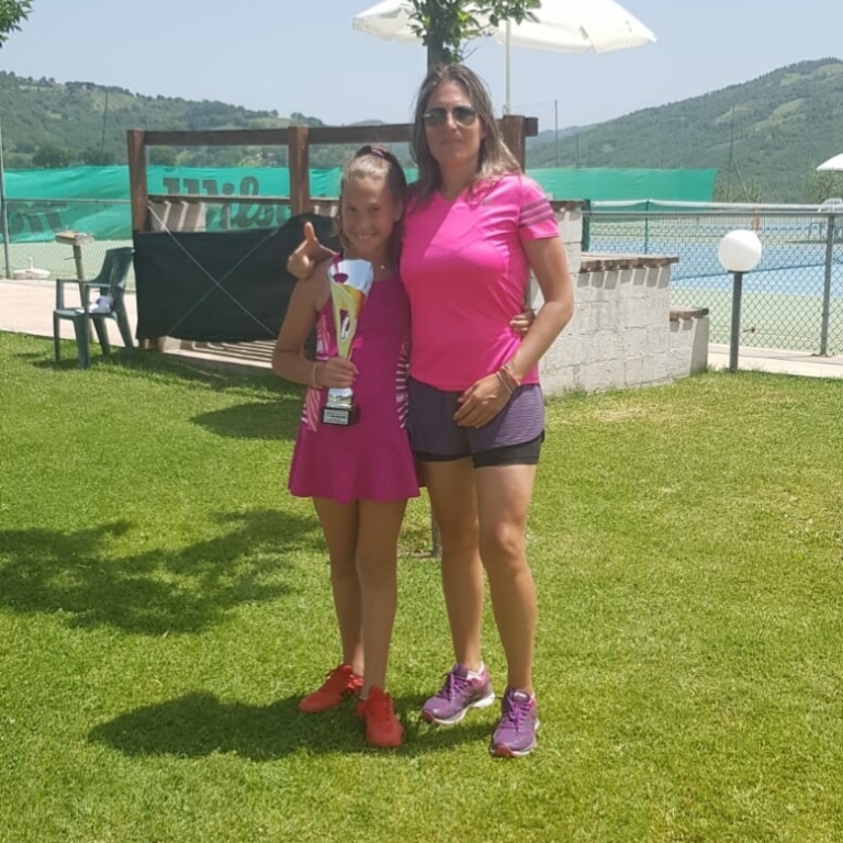 Chiara Dal Pozzo con Francesca Guardigli, madre e allenatrice