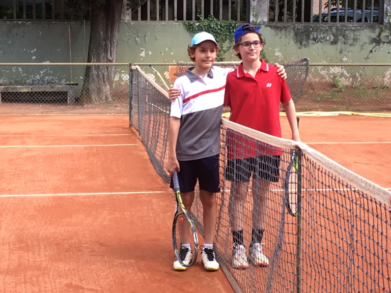 Raffaele e Federico Strocchi, portacolori del Tennis Club Riccione