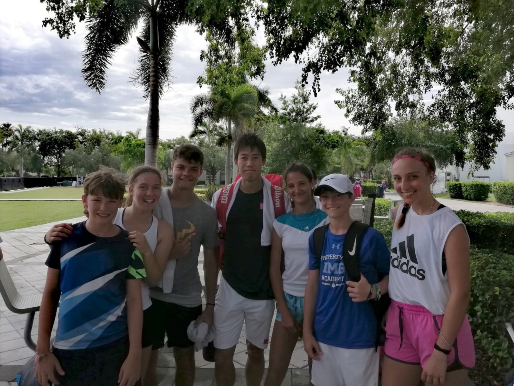 I sei ragazzi italiani e Kei Nishikori