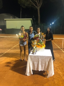 Perla Fabbri e Alessia Ercolino, protagoniste della finale nell'Open di Bagnacavallo