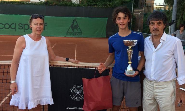 La premiazione di Matteo Bezzi al CT Zavaglia