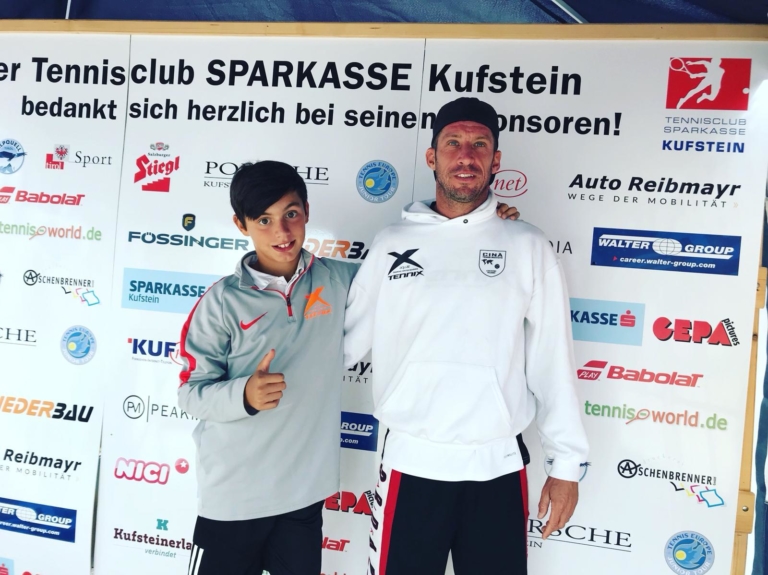 Fabio Leonardi con il tecnico Mattia Amadori