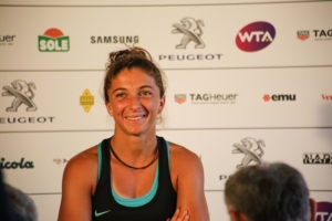 Sara Errani incontra i giornalisti a Palermo