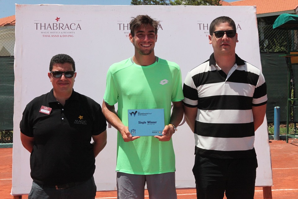 Enrico Dalla Valle premiato per il successo nel Futures ITF di Tabarka