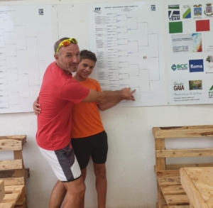 Lorenzo Angelini con il maestro Alberto Casadei