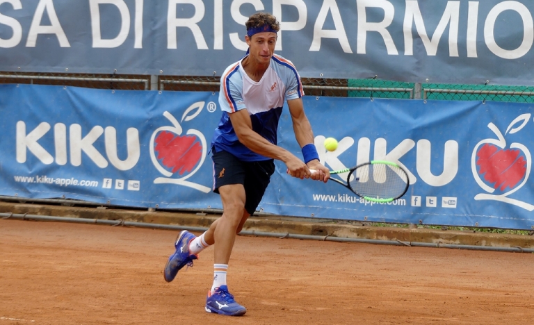 Francesco Forti in azione ad Appiano