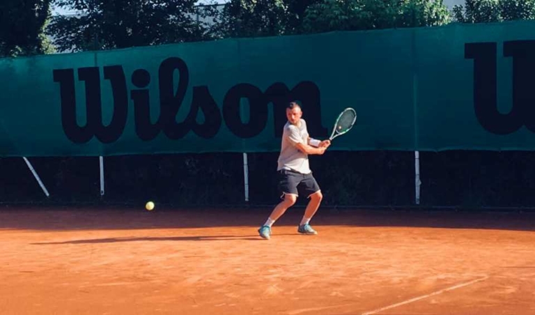 Davide Errani in azione