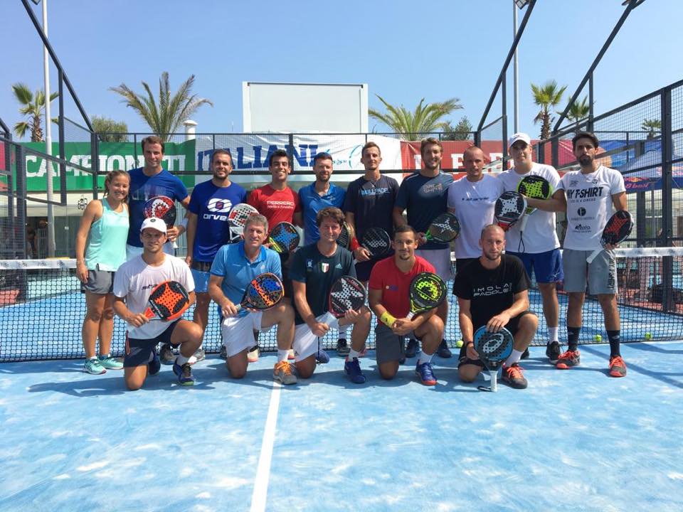 Il raduno della nazionale di padel a Riccione