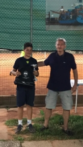 Circolo Tennis Cesarea: la premiazione di Edoardo Lanza Cariccio