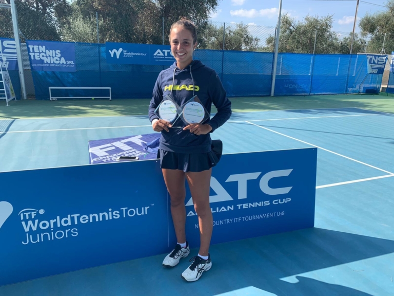 Emma Valletta, vincitrice dell'Apulian Tennis Cup