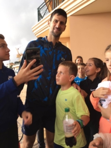 Dennis Spircu a Montecarlo con Novak Djokovic