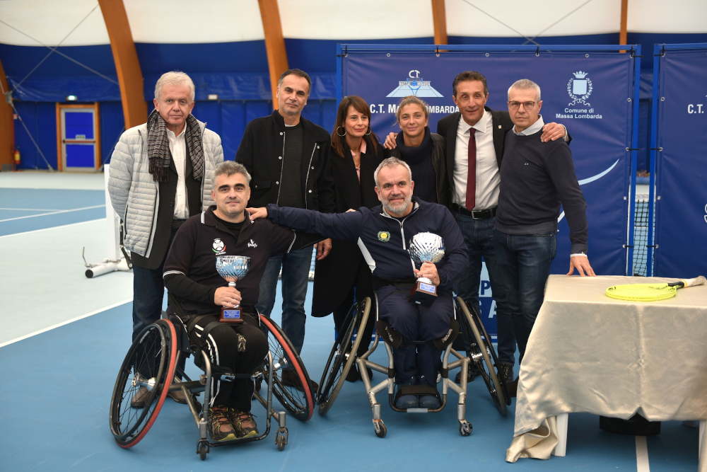 La premiazione della tappa di Massa Lombarda del circuito wheelchair