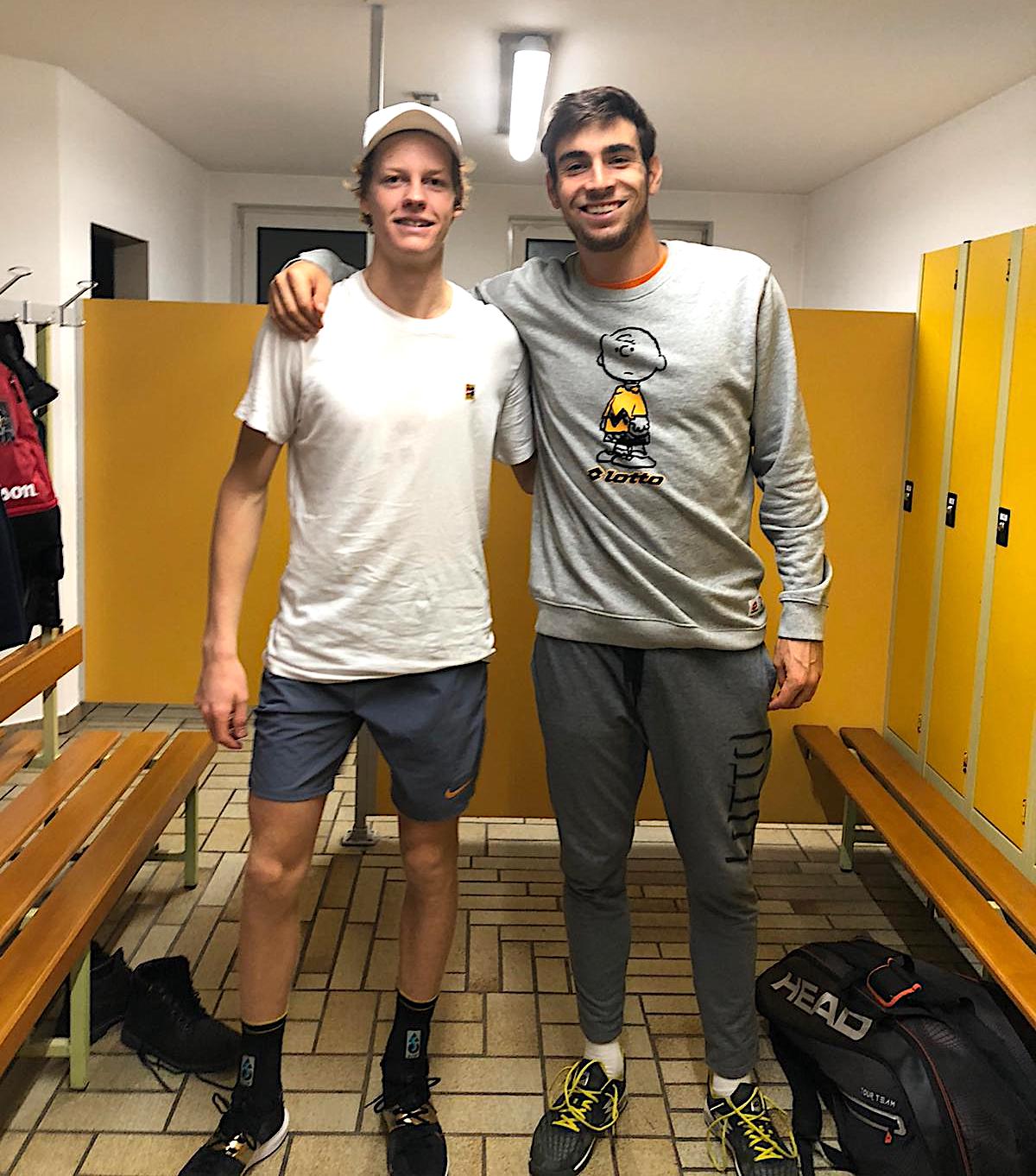 Enrico Dalla Valle con Jannik Sinner