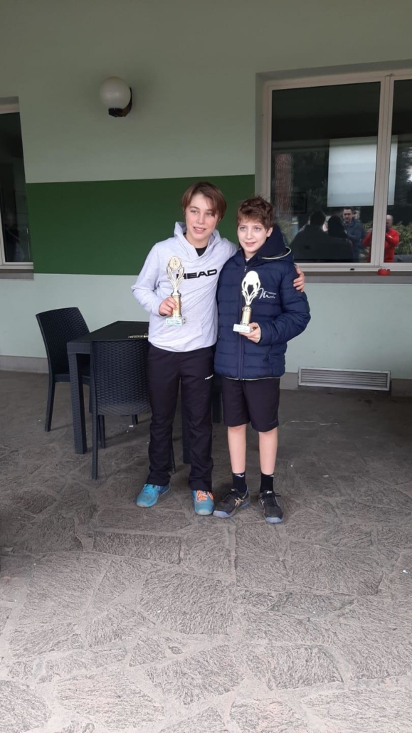 Under 12 maschile: Pietro Augusto Bonivento e Diego Paoloni