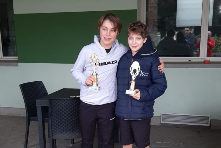 Under 12 maschile: Pietro Augusto Bonivento e Diego Paoloni