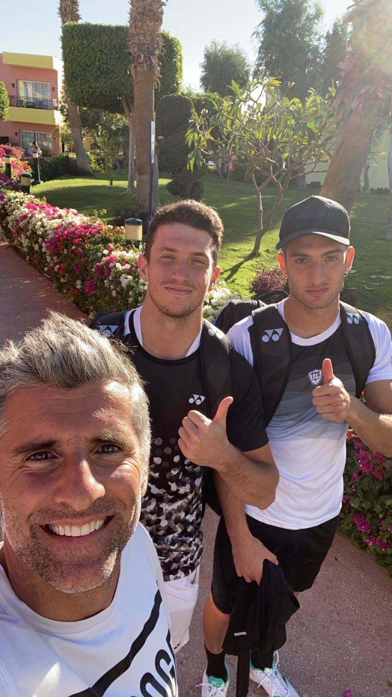 Giorgio Galimberti con Federico Bertuccioli e Andrea Picchione