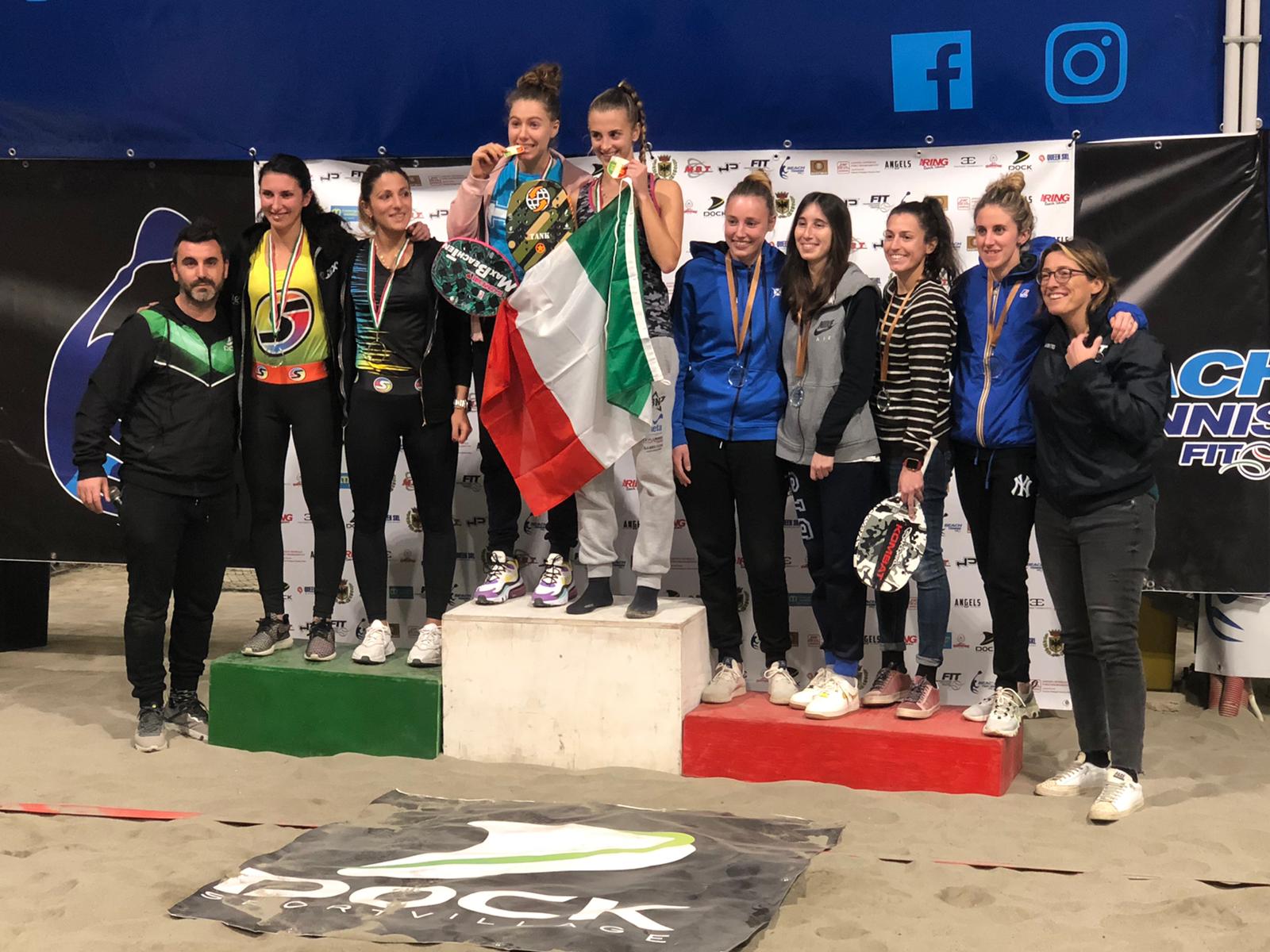 Beach tennis: Cramarossa-Gallini e Nobile-Casadei si laureano campioni italiani indoor