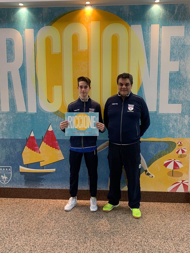 Francesco Gregori e Andrea Bertolino, tecnico e dirigente dell'Arco Club Riccione