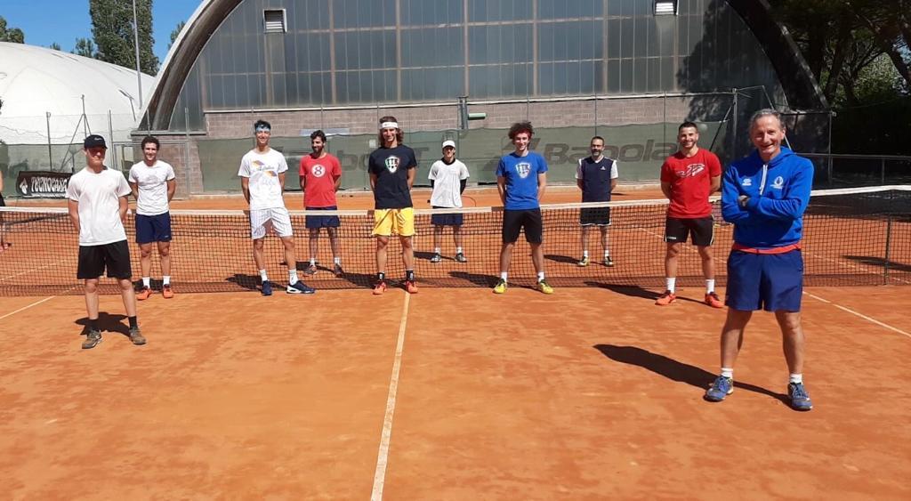 Tennis Viserba: primo allenamento post pandemia