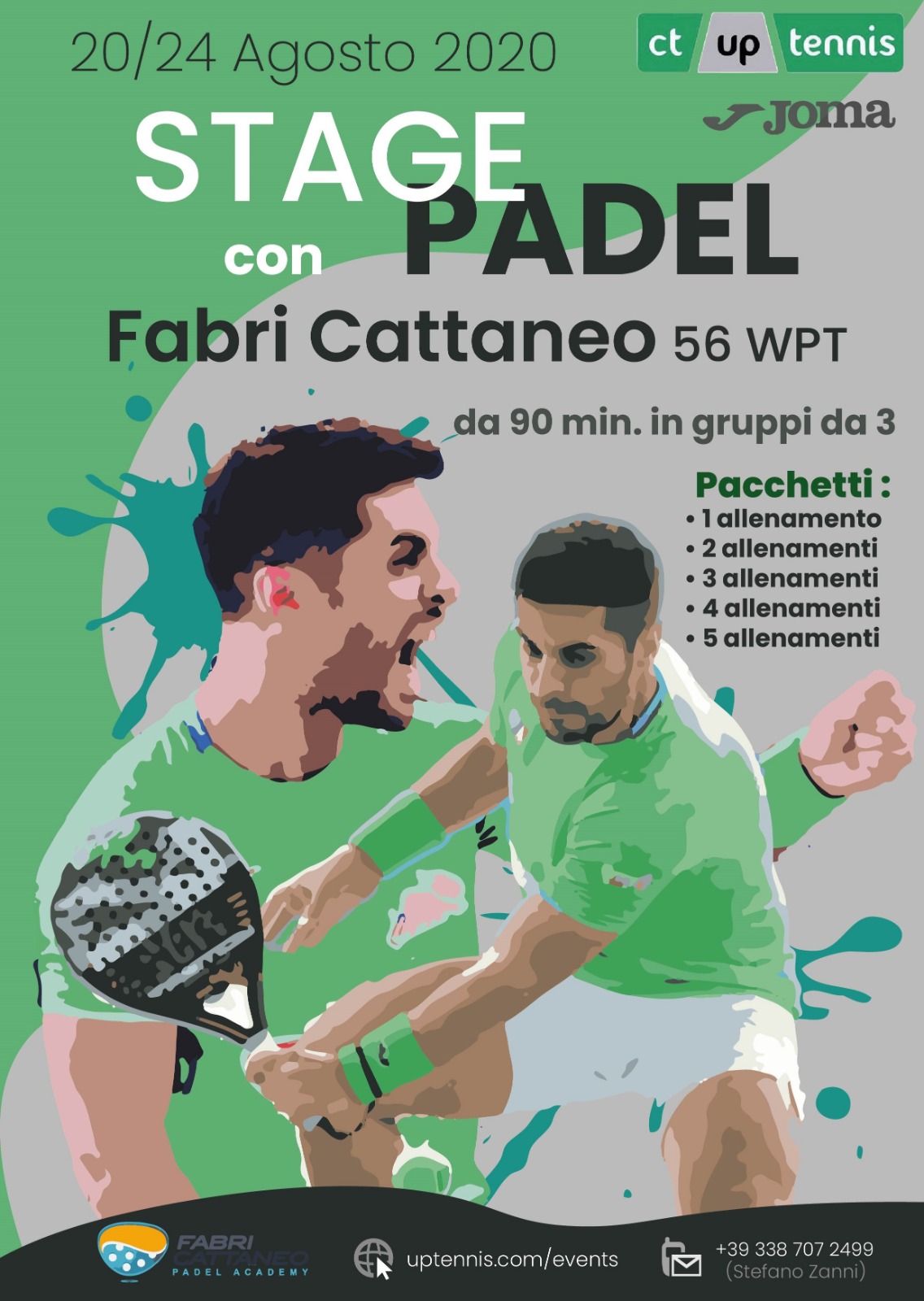 Stage di padel, tornei di tennis ed eventi turistici: venti giorni tutti da vivere all’Up Tennis