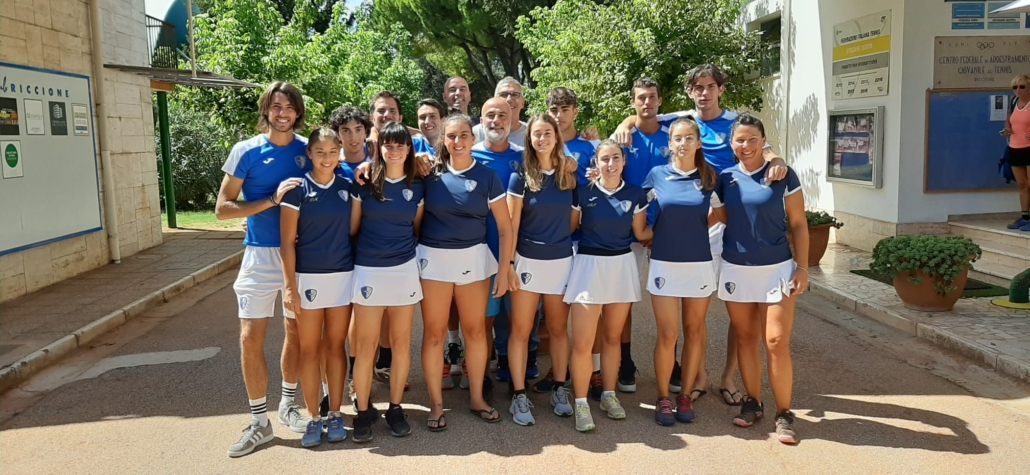 Le squadre di serie C maschile e femminile del Tc Riccione