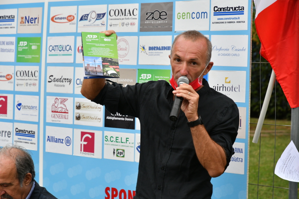 Alberto Casadei, direttore del challenger Atp del Villa Carpena