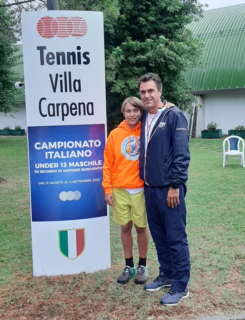 Pietro Augusto Bonivento con il padre Andrea