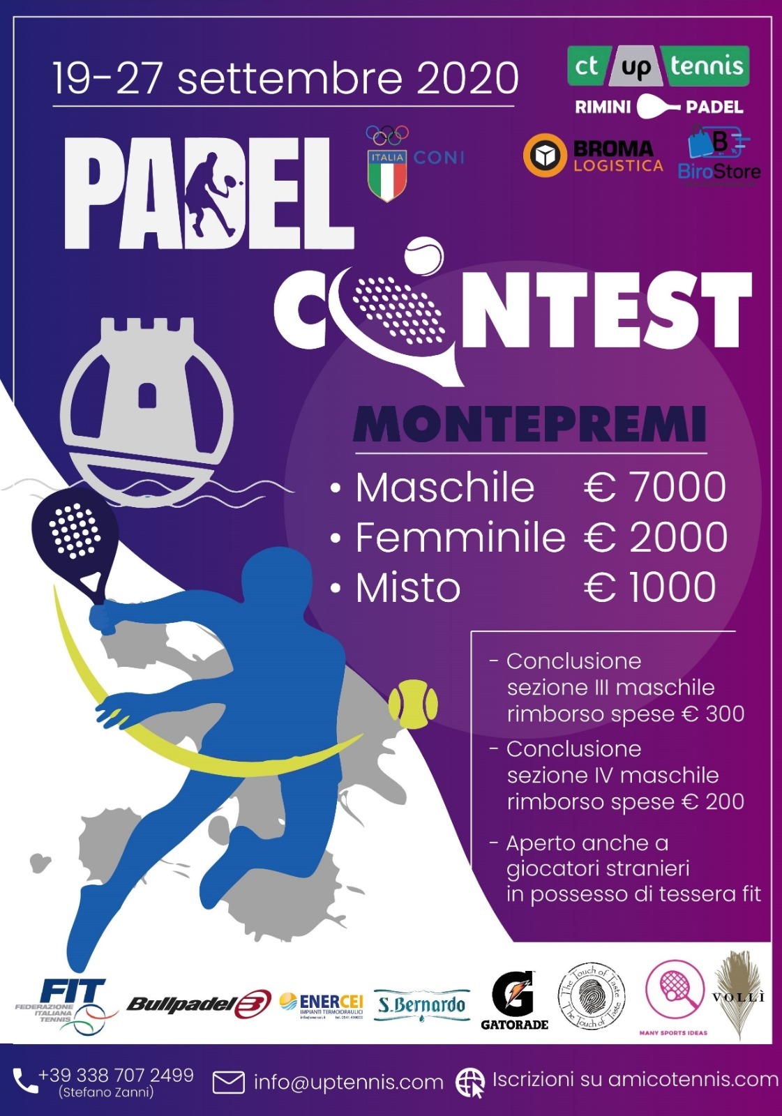 Conto alla rovescia all’Up Tennis di Torre Pedrera per il “Padel Contest” (10.000 euro di montepremi)