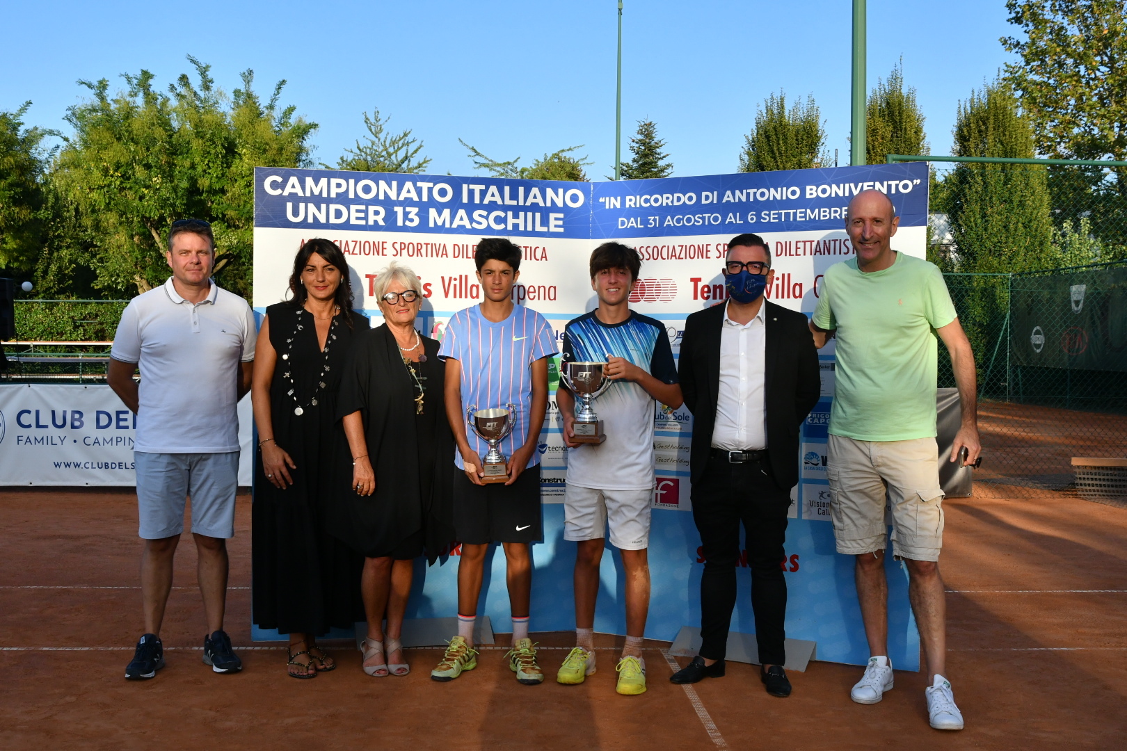 premiazione campionati italiani under 13 al Villa Carpena