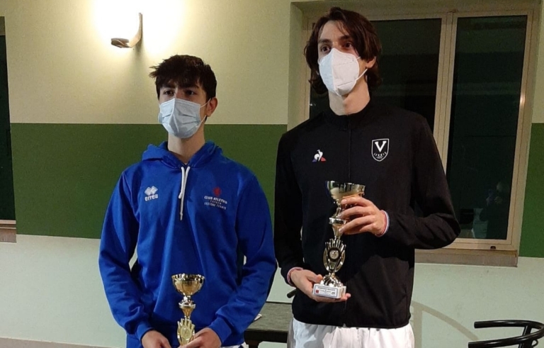 I finalisti del singolare maschile Bosi e Tommesani